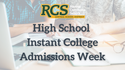High School Instant College Admissions Week