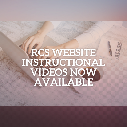 RCS Website Instructional Videos Now Available
