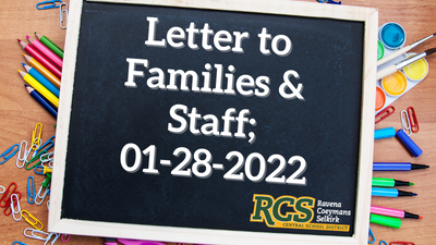 Letter to Families & Staff; 01-28-2022
