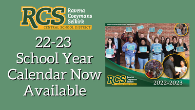 22-23 School Year Calendar Now Available