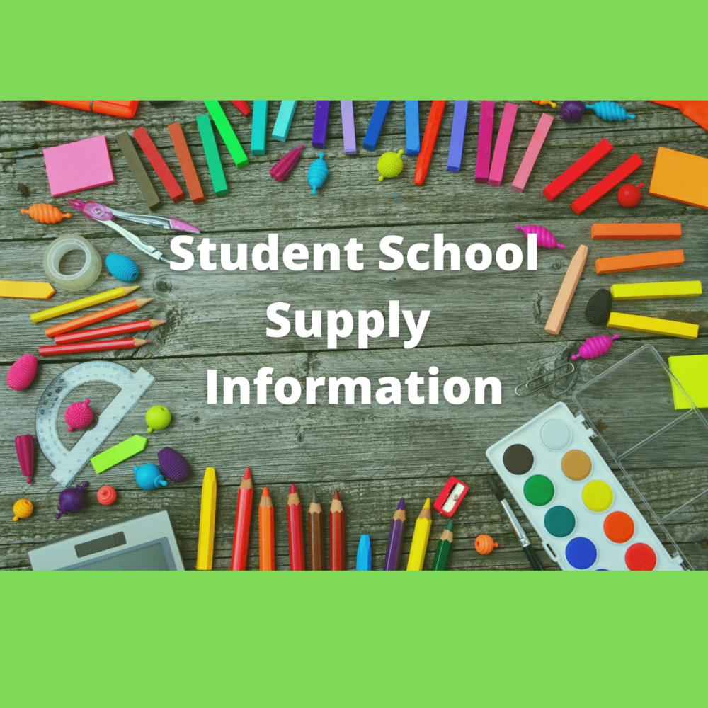 Student School Supply Information Graphic