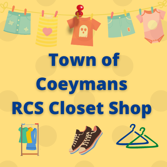 Upcoming Town of Coeymans RCS Closet Shop Event
