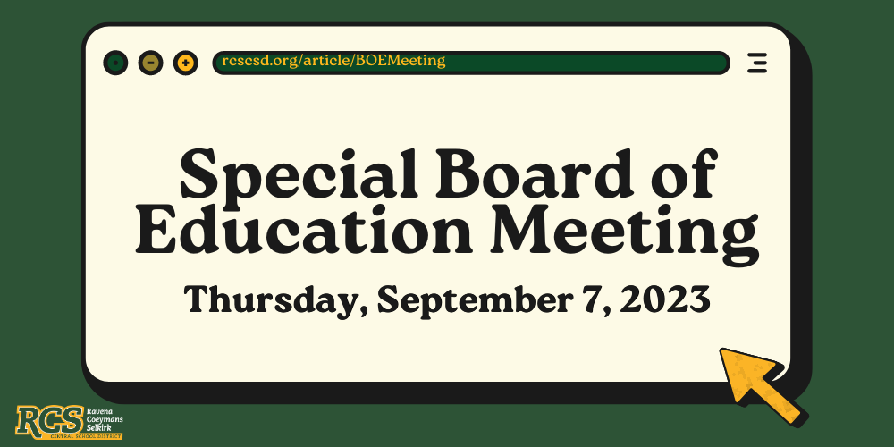 Special Board of Education Meeting