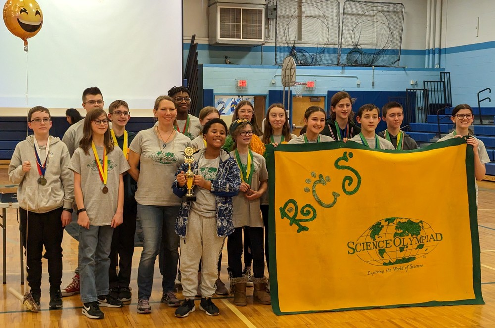 RCS Middle School Science Olympiad team placed 3rd at Regional Competition