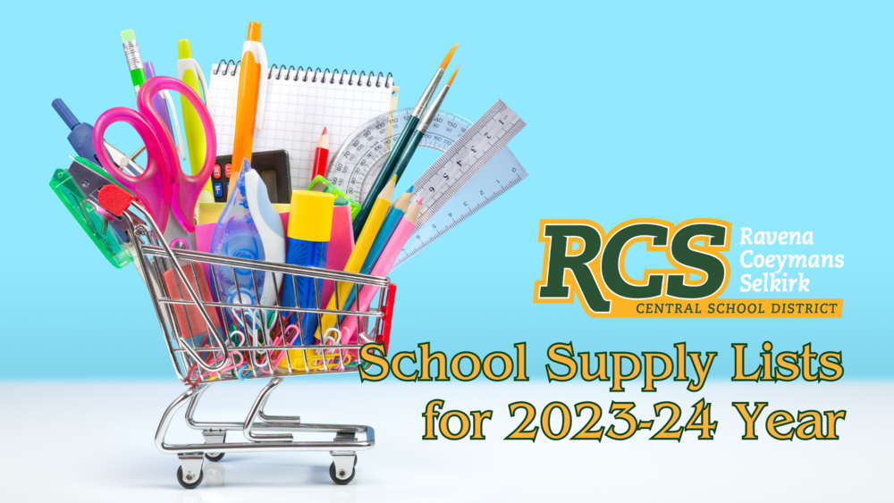 School Supply Lists for 2023-2024 School Year
