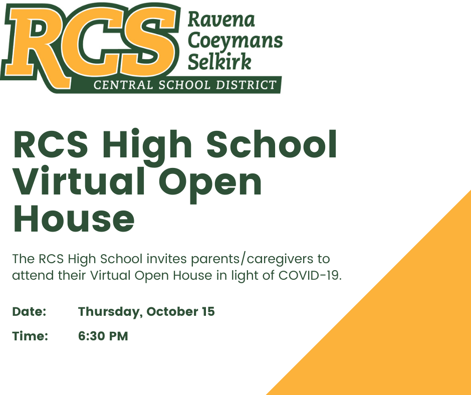 RCS High School Virtual Open House image.